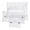 3Pcs Mini PVC Makeup Bag Plastic Cosmetic Organizer Bag Pouch