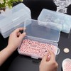 BENECREAT 4 Packs Rectangle Plastic Container Box, 19.5x17.9x9cm Clear Storage