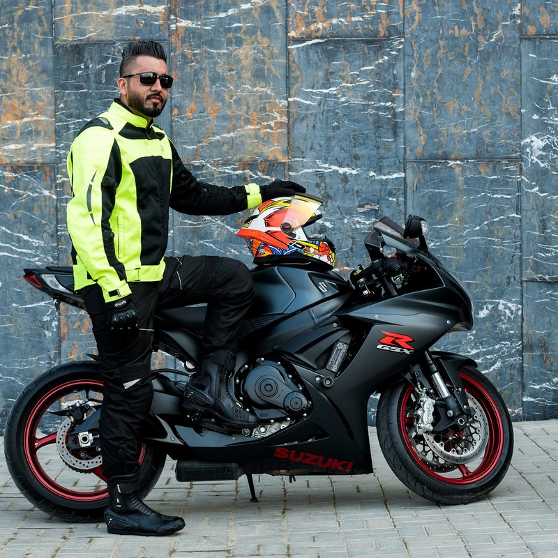 ChoCho Track Men's Summer Motorcycle Jacket with Armor Protection (Large,