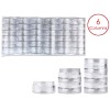Beauticom 36 Pieces 10G/10ML Acrylic Stackable Clear Round Container Jar