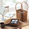 Belle Maison Makeup Box, Washable, Rattan Style Box
