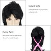 BUYOGET Mens Wig Black Mullet Wig 70s 80s Wigs for