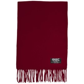 100% Climaxsoft® Men's Scarf, Soft Like Cashmere, Made in Germany, Plain & Plaid, 180 x 30 cm - darkred