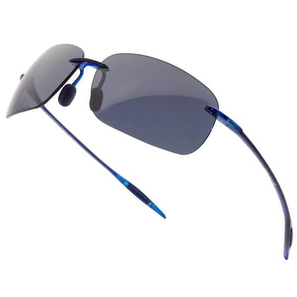 VITENZI Maui - Gafas de sol sin marco, Azul, M