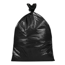 MaxWorks 51068 Heavy-Duty Trash Bags, 50 Gallon, 50-Pack, 1.5 Mil Thick, 53" x 37", Flap Tie Closure, Black – Durable for Kitchen, Outdoor Events, Garden, Commercial Use