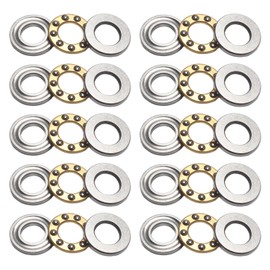 STYUI (10Pcs) F6-12M Miniature Thrust Ball Bearings 6mm x 12mm x 4.5mm Miniature Plane Thrust Bearings Chrome Steel One Way