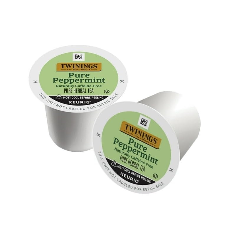 Twinings Pure Peppermint Tea Single Serve K-Cup Pods for Keurig,
