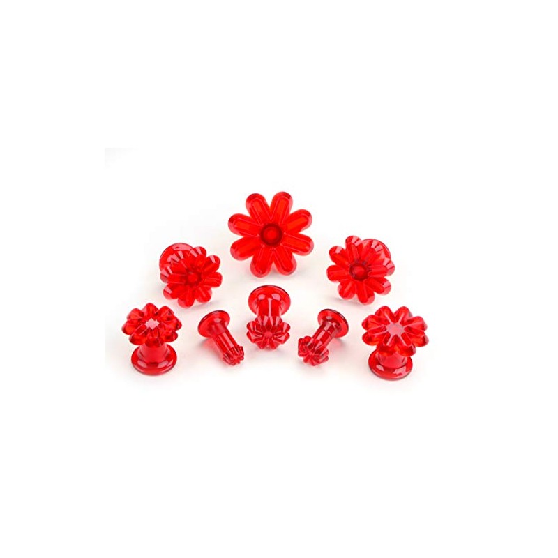 Pati-Versand Dough Scraper 12634 Rudbeckia White Plastic Set of 8