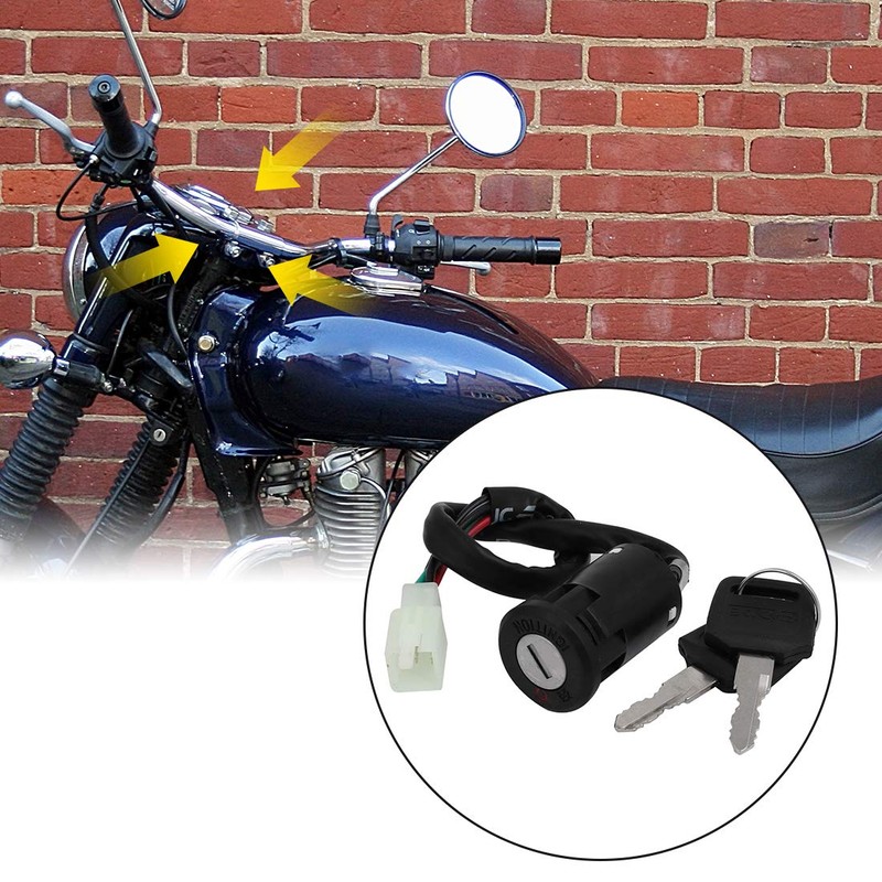 uxcell Key Switch Lock Scooter ATV Moped Go Kart Electric