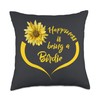 Birdie Gift: Happiness Is Being A Birdie Throw Pillow