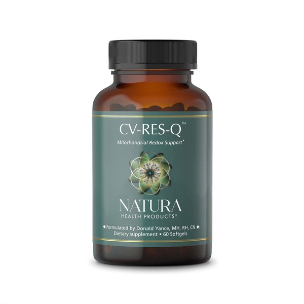 Natura Health Products - CV-Res-Q Resveratrol Antioxidant and Heart Cardiovascular Supplement - with Quercetin, CoQ10, Bioperine, and Resveratrol - 60 Softgels