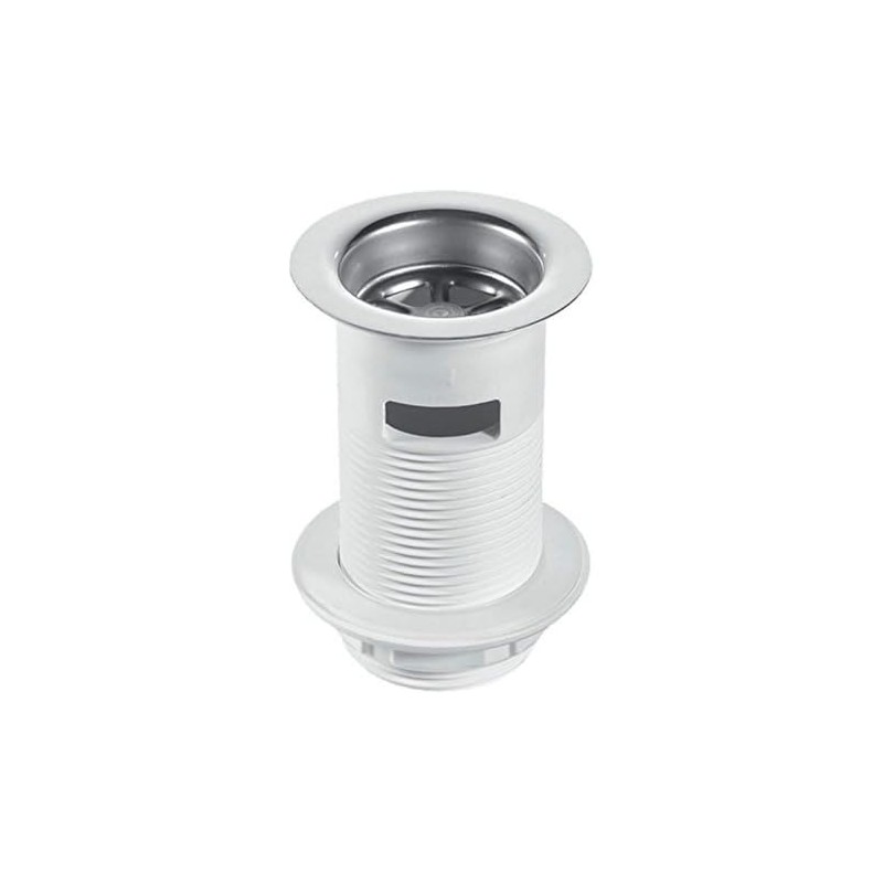 McAlpine BSW2 1.25" White Plastic Basin Waste - Backnut Model