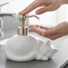 NEWHENGS Cat Shape Soap/Lotion/Hand Sanitizer Stainless Steel Pump Dispenser Gifts