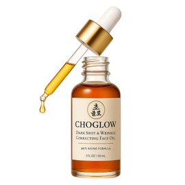 Choglow Glow Face Oil – Retinol Alternative for Dark Spots, Wrinkles & Pores – Jojoba, Moringa, Rosehip, Sea Buckthorn, Vitamin E – Anti-Aging Brightening Serum for Glowing Skin