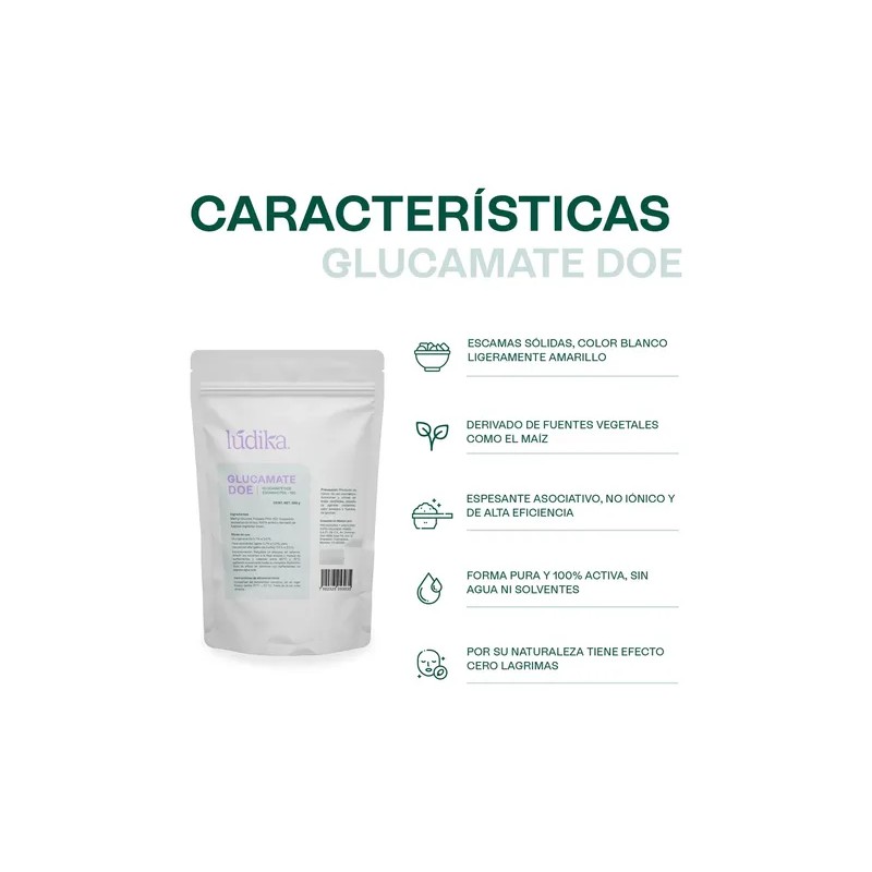 Glucamate Doe, Espesante Para Limpiador Facial, 250 G