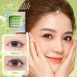 False Eyelashes, No Resilience Needed, 1 Second, No Glue, False Eyelashes, For Partial Lashes, No Glue, No Glue, 4D False Eyelashes, 20 Bundles, Natural, Difficult to Fall Off, Cute, Popular, Bunch