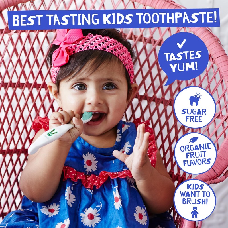 Jack N' Jill Natural Toddler Toothpaste - Fluoride Free Training
