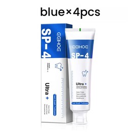 EELHOE 1/2/4pcs probiotic bright white toothpaste clean bright white teeth fresh breath no nasty taste clean toothpaste Mint Oral daily - Specification: blue*4pcs