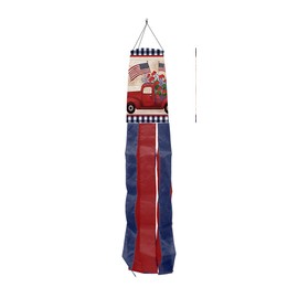 Briarwood Lane Stars and Stripes Truck Patriotic Windsock Primitive 40" L