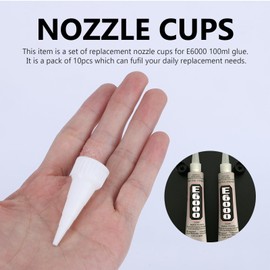 HOMSFOU 30 Pcs Precision Glue Nozzle Tips for Glue Applicator, Replacement Nozzle Caps for 100ml Glue, Perfect for Arts, Crafts, and Repairs
