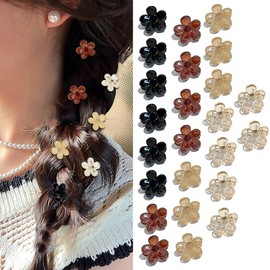 24 PCS Flower Claw Clips Non-Slip Hair Barrettes Mini Hair Clips for Women for Girls Cute Clips for Photograph,Birthday Party,Wedding