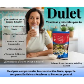 Dulet Lactosuero En Polvo Vainilla Bolsa 450 Gr
