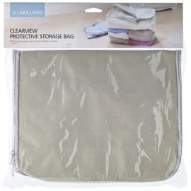 Lakeland Clear Protective Clothes & Duvet Zip Storage Bag 52L – Zips All Round For Easy Access