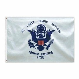 US Coast Guard Retired Outdoor SUPER Poly Flag 3'x5' (RETIRED USCG FLAG)