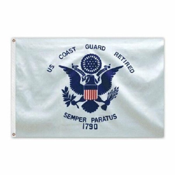 US Coast Guard Retired Outdoor SUPER Poly Flag 3'x5' (RETIRED