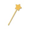 Asahi Tokushima Star Shaped Picks #60 Yellow 100 Pieces/62-1018-35