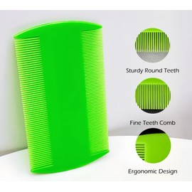 Yumflan Flea Comb, 5 Pack Double Sided Fine Tooth Comb, Pet Grooming Combs Dandruff Removal Combs for Cats Dogs Puppy