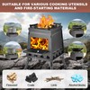 Wood Burning Stove, Camping Wood Stove, Small Portable Cast Iron