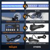 Nilight 144LED Traffic Advisor Strobe Light Bar with Controller Blue