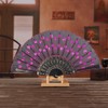 10Pcs Sequined Folding Hand Fan Wedding Party Gift Dance Props