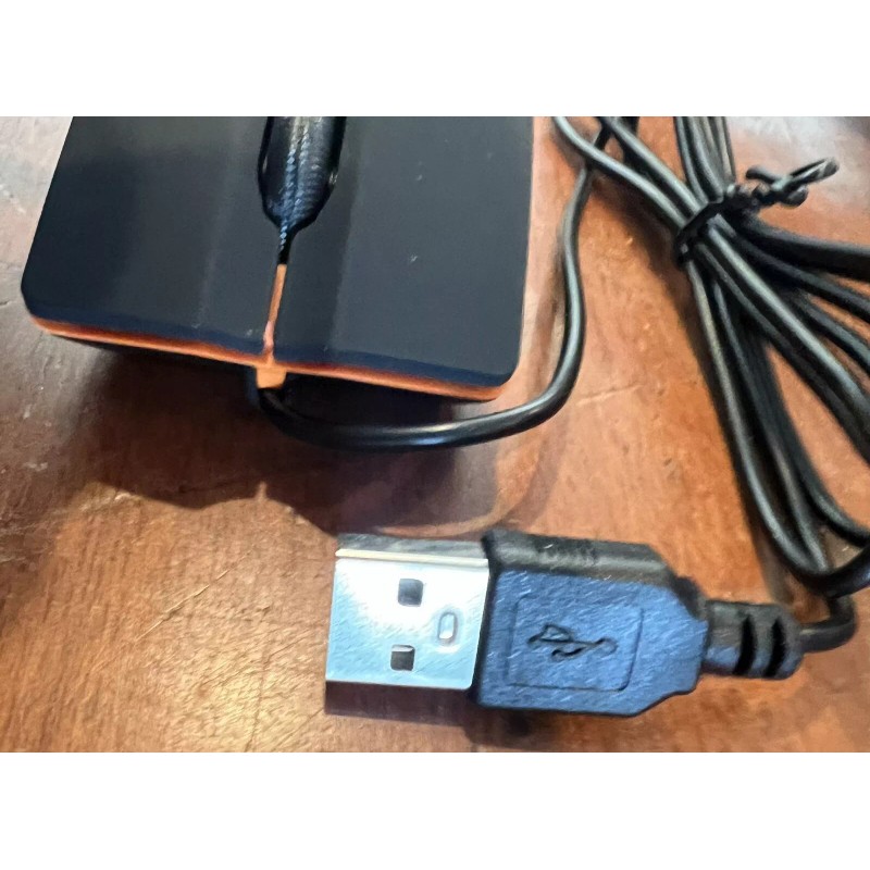 Unbranded USB Mouse Black with Orange