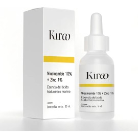 KIREO Sérum Niacinamida 10% + Zinc 1% 30ml Antiacné Hidratante Facial
