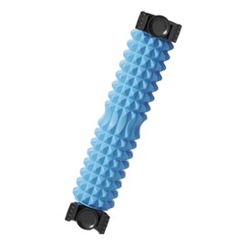 Portable Foam Roller with Suction Cup for Muscle Massage & Sawtooth Trigger Point Therapy (Blue)