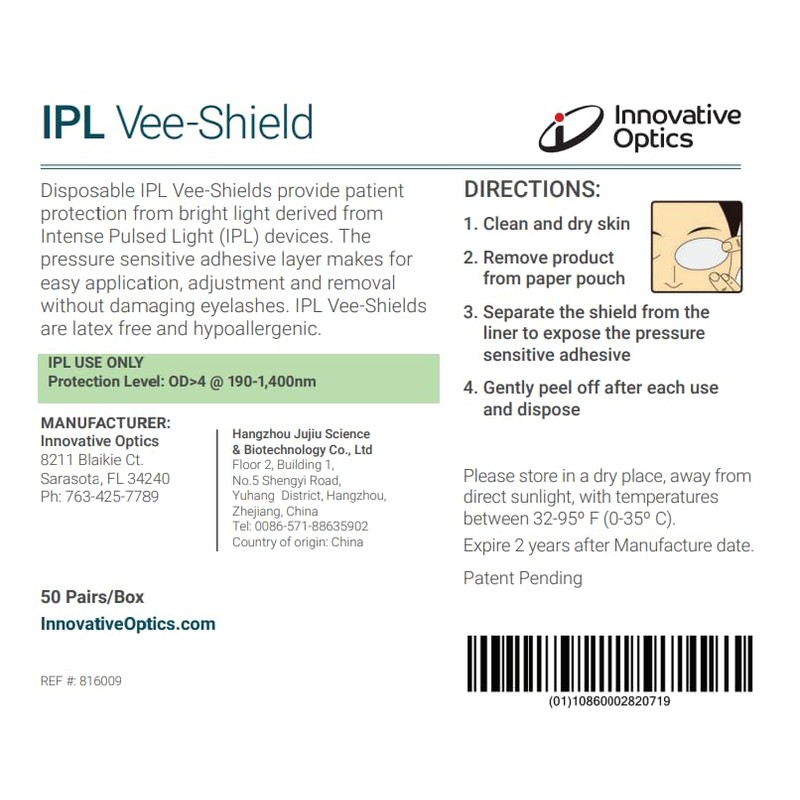 Innovative Optics Laser Vee Shields - Disposable Vee-Shields (24 Pair