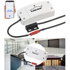Lescars Garage Door Control: WiFi Garage Door Control with App, Timer and Countdown Function (WLAN Garage Door Opener, WiFi Garage, Garage Door Operator)