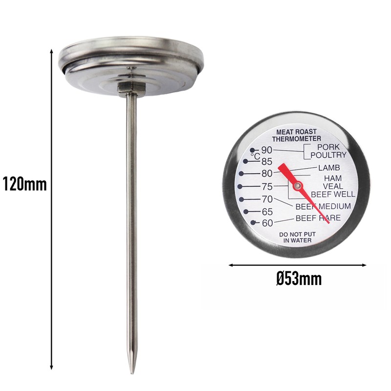 Meat Thermometer Probe Oven Proof Food Temperature Probe - Ideal