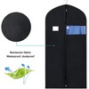 4pcs Garment Bags Waterproof Dustproof Thickened Suit Bag with Transparent