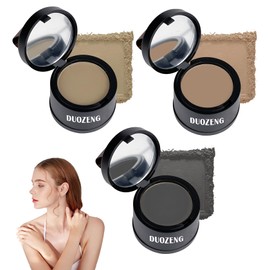 Hairline Powder Root Touch Up Hair Powder,Hairline Shadow Root Cover Up Hair Toppers for Women and Men,Hairline Shadow Powder Stick Hair Root Touch Up for Thinning Hair 3P