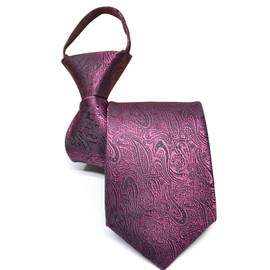 [Room of Love] High Performance One-Touch Necktie, Men's Business Neck, Zip, Easy Tie, Can Be Worn in 5 Seconds, For Funerals, Weddings, School Entrance Ceremonies, Graduations, Stripes, Plain, Width