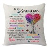 Funny Grandson Pillowcase Gift - Pillow Cover for Boys Birthday,