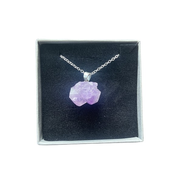 Amethyst Crystal Pendant Necklace, Crystal Necklace, Amethysts, Natural Crystal Necklace,