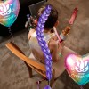 Peluca Trenza Extensión Cabello Lila K-pop Demon Rumi Fiesta Lila