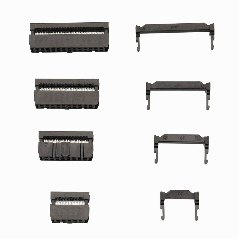 Didamx 51Pcs 2.54mm Pitch Dual Rows IDC Sockets 10 16