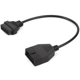Adapter OBD1 auf OBD2, Auto Diagnosekabel Verlängerungskabel für die Fahrzeugdiagnose,12-poliges bis 16-poliges OBD1-OBD2-Diagnosewerkzeug-Anschlussadapterkabel für das GM-Fahrzeug