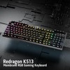 Redragon K513 RGB Membrane Gaming Keyboard, Standard 104 Keys Linear