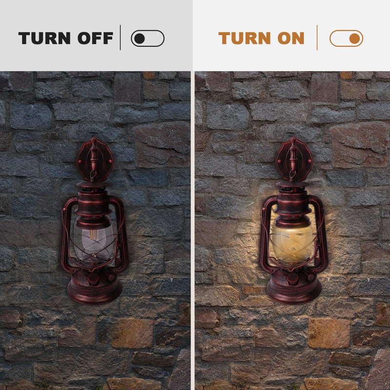 Outdoor Wall Lights, Rustic Wall Sconces, Porch Light with E26